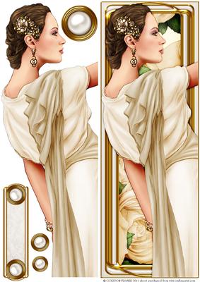 Art Deco Lady Pandore Dl (cream)
