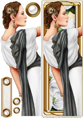 Art Deco Lady Pandore Dl (white)