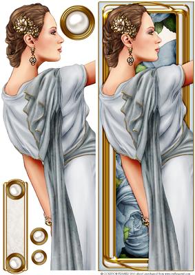 Art Deco Lady Pandore Dl (light Blue)