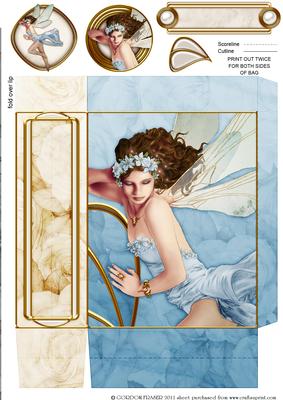 Fairy Acantha Blue Mini Gift Bag