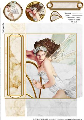 Fairy Acantha White Mini Gift Bag
