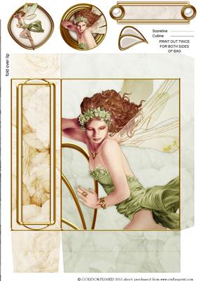 Fairy Acantha Green Mini Gift Bag