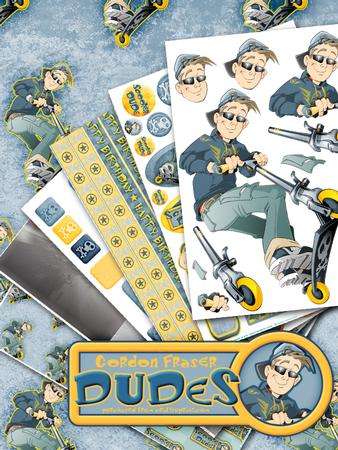 Scooter Dude Blue 6 Sheet Kit
