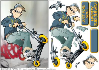 Scooter Dude Blue
