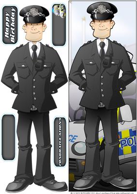 Police Officer Dude (passing Out Parade) Large Dl