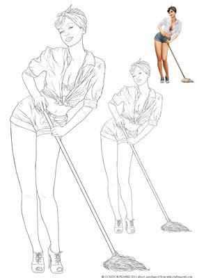 1950's Pin Up Girl Alice May Digi Print