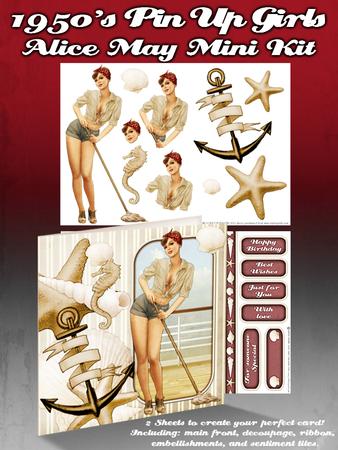 1950's Pin Up Girl Alice May Mini Kit (retro)