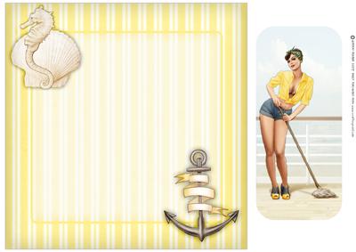 1950's Pin Up Girl Alice May Mini Kit (yellow) Insert