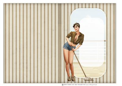 1950's Pin Up Girl Alice May Mini Kit (brown) Insert