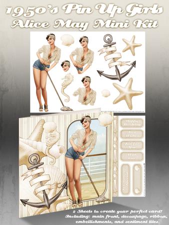 1950's Pin Up Girl Alice May Mini Kit (cream)