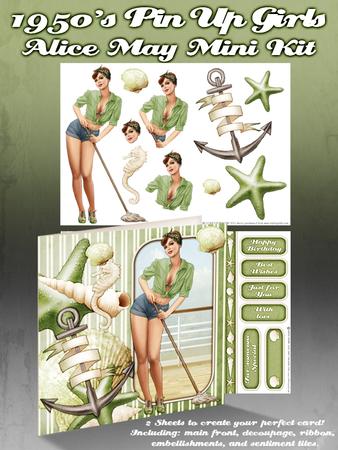 1950's Pin Up Girl Alice May Mini Kit (green)
