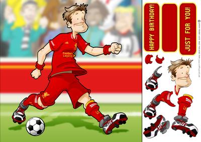 Football Dude from Liverpool 8x8 Quick Card