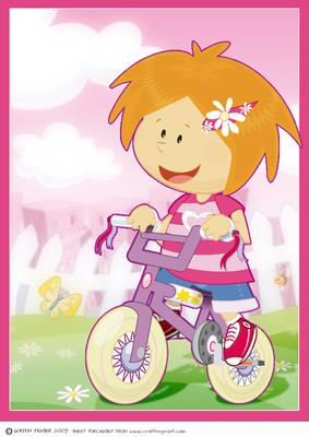 A4 Biker Girl.