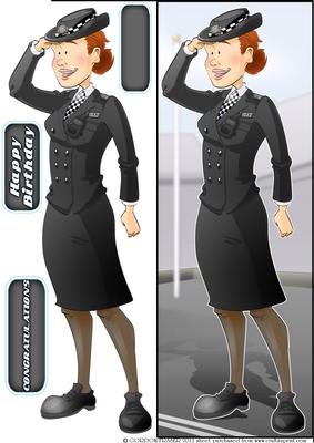 Policewoman (passing Out Parade) Dudess Large Dl
