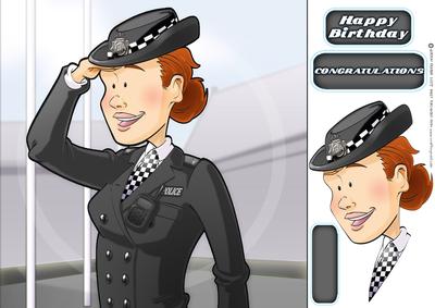 Policewoman Dudess 8x8 Quick Card (passing Out Parade)
