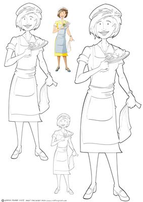 Dinner Lady/nanny 2 Digital Stamp