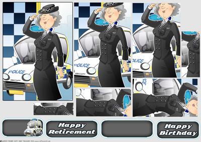 Policewoman Retirement Dudess Pyramid