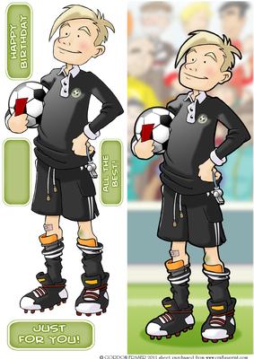 Football Referee Teen Dude Large Dl