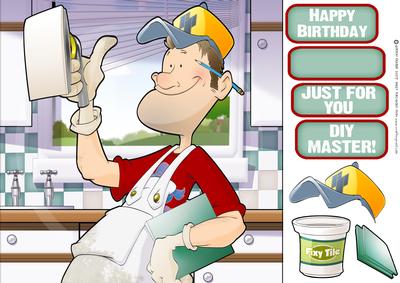 Kitchen Tiler DIY Dude 8x8 Quick Card