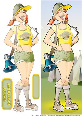 Lady Camp Counsellor/leader Large Dl