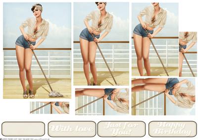 1950's Pin Up Girl Alice May Pyramid (retro)