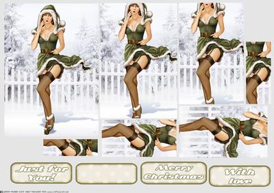 1950s Eva Grace Winter Wonderland (green) Pyramid