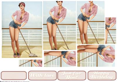 1950's Pin Up Girl Alice May Pyramid (pink)
