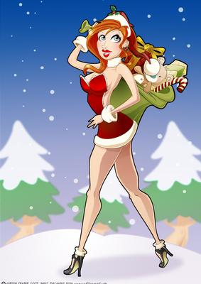Sexy Mrs Santa Claus A4