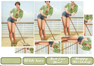 1950's Pin Up Girl Alice May Pyramid (green)