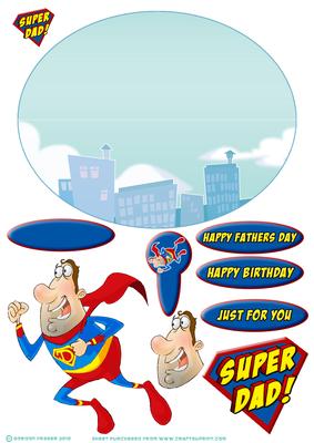 Supedad Birthday/father's Day Wobble Card.