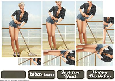 1950's Pin Up Girl Alice May Pyramid (black)