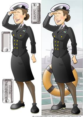 Navy Wren Lady Large Dl