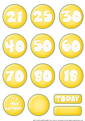 Get Fit Dude Age Embellishments