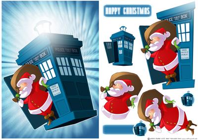 Santa Who? Deluxe Card Front