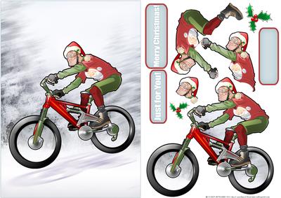 Mountain Bike Christmas Dude