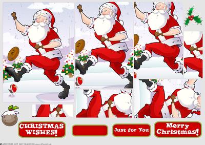 Rugby Santa Dude Pyramid