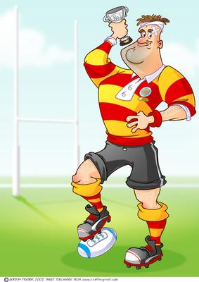 Rugby Dude A4.