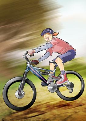 Mountain Bike Lady A4