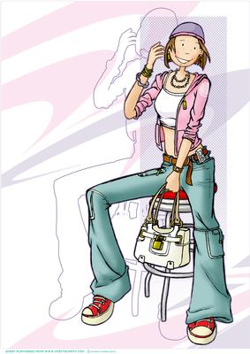 Teenage Girl Chilling A4