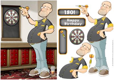 Darts Dude Black