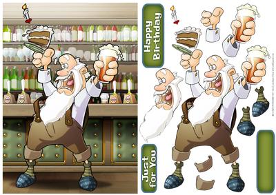Grandad Beer and Cake Dude