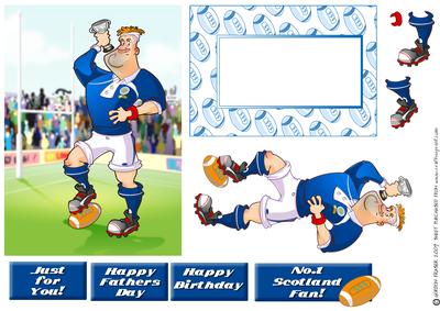 Rugby Dude Scotland. Quick Card.