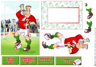Rugby Dude Wales. Quick Card.