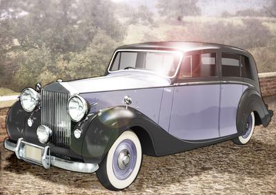 Vintage Art Deco Car (lilac)