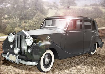 Vintage Art Deco Car (black)