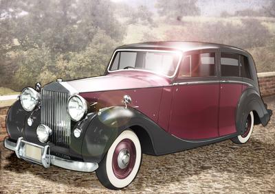 Vintage Art Deco Car (pink)