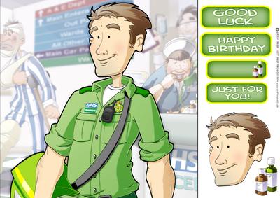 Paramedic Dude 8x8 Quick Card