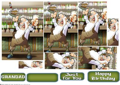 Grandad Beer and Cake Dude Pyramid