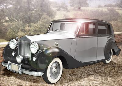 Vintage Art Deco Car (silver)