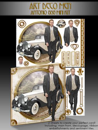 Art Deco Man Antonio (cream) Mini Kit